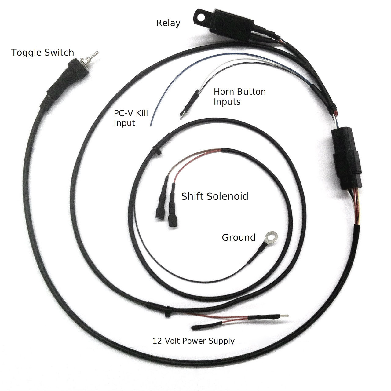 RSR PC-V Air Shifter Race Spec Wiring Harness w/Auto Shift Input Kawasaki ZX14 (06-11) - Schnitz Racing