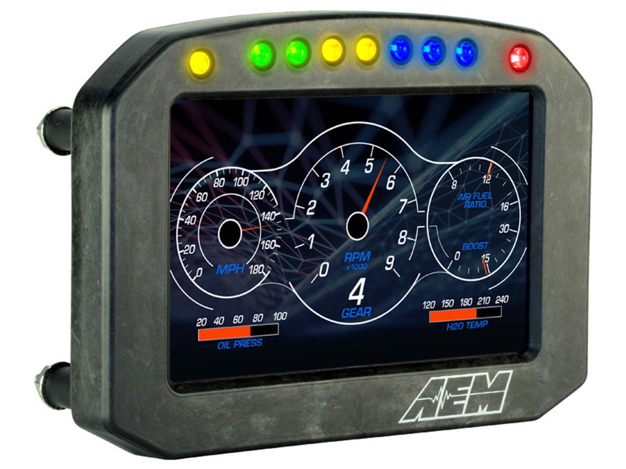 AEM CD-5 Carbon Flat Panel Digital Dash Display - Schnitz Racing