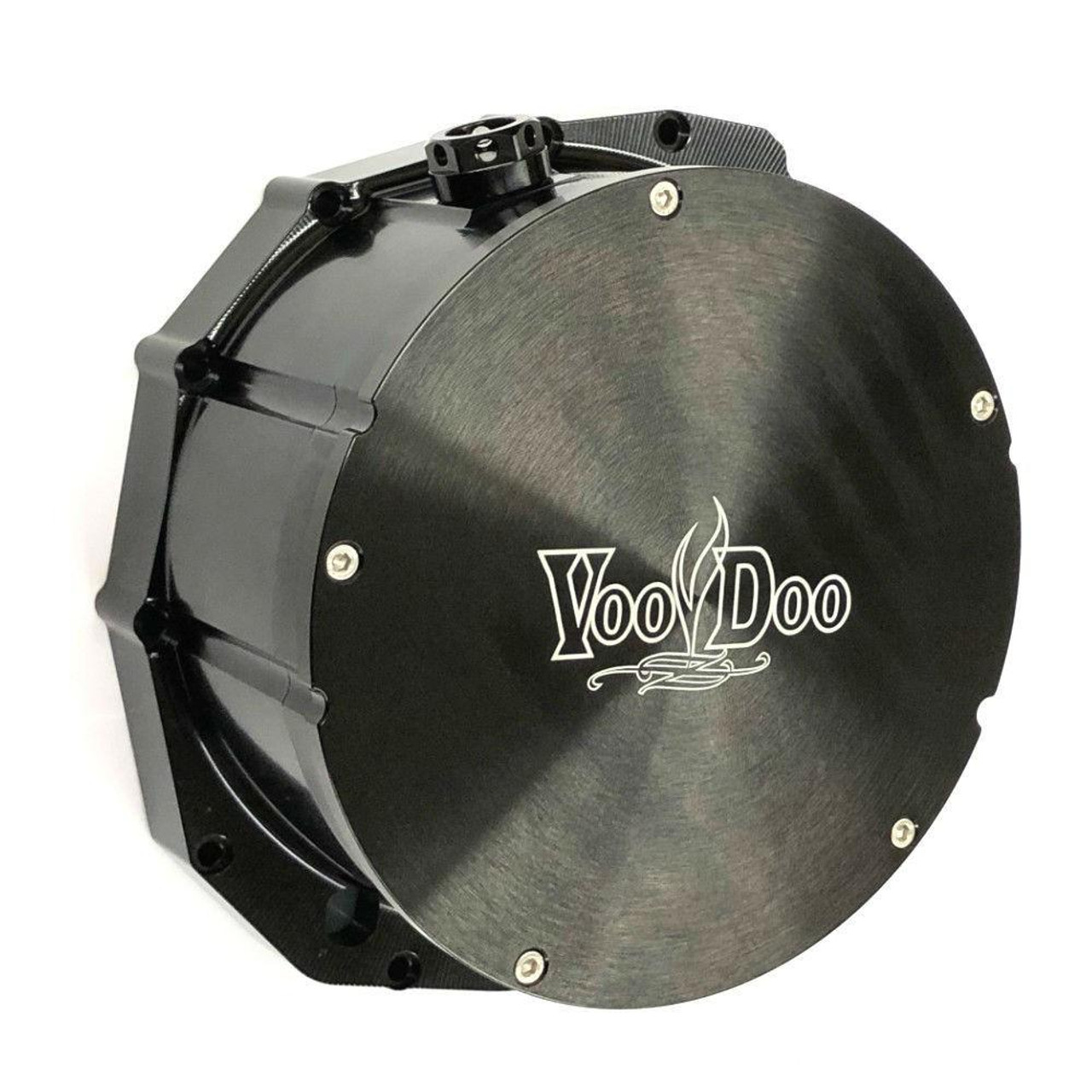 VooDoo Quick Access Clutch Cover Suzuki Hayabusa (99-26), black metal clutch cover with VooDoo logo. VooDoo Quick Access Clutch Cover Suzuki Hayabusa (99-26), black metal clutch cover with VooDoo logo.