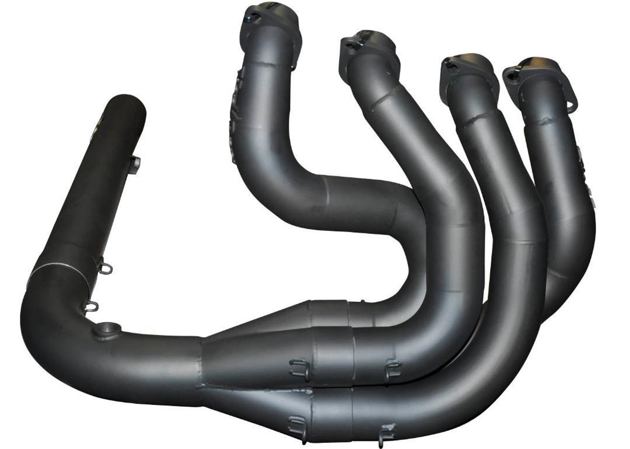 VooDoo Sidewinder Exhaust Suzuki GSX1300R Hayabusa (99-20) Straight Competition Black, black motorcycle exhaust pipes for Suzuki GSX1300R Hayabusa.