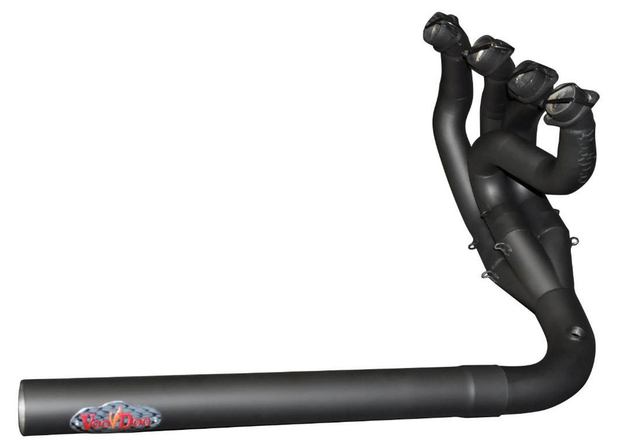 VooDoo Sidewinder Exhaust Suzuki GSXR1000 (01-06) Straight Competition Black - Schnitz Racing