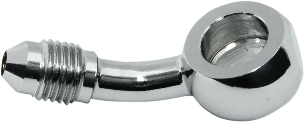 Brake Line Fitting, Chrome, Banjo 10mm, 35 Degree