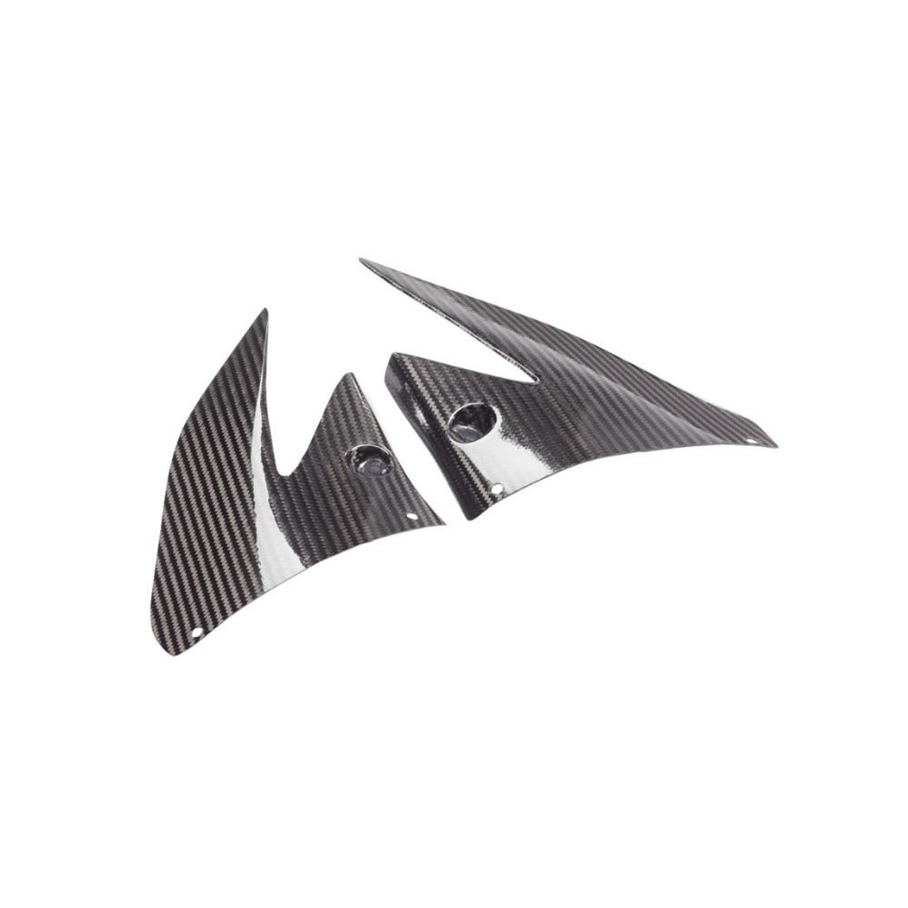 Montgomery Motorsports Carbon Fiber Low Profile Fuel Tank Suzuki GSXR-1000 (17-25), lightweight carbon fiber fuel tank panels for Suzuki GSXR-1000 motorcycles from 2017 to 2025.