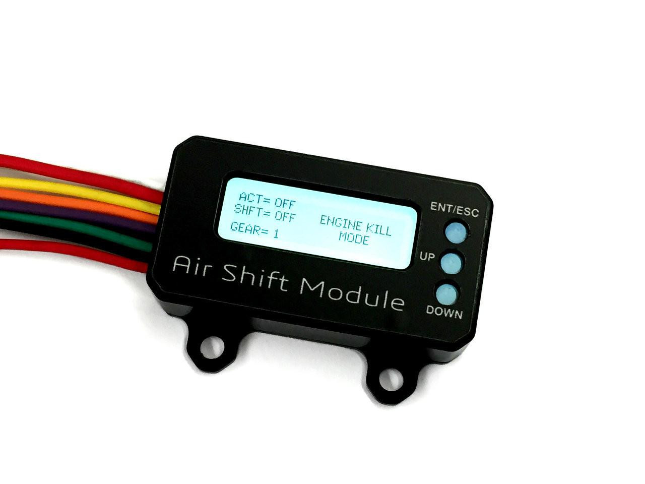 Ryan Schnitz Racing RSR Air Shifter Kit Kawasaki ZX-10R (16-20), electronic control module with multicolored wiring harness for motorcycle shifting.