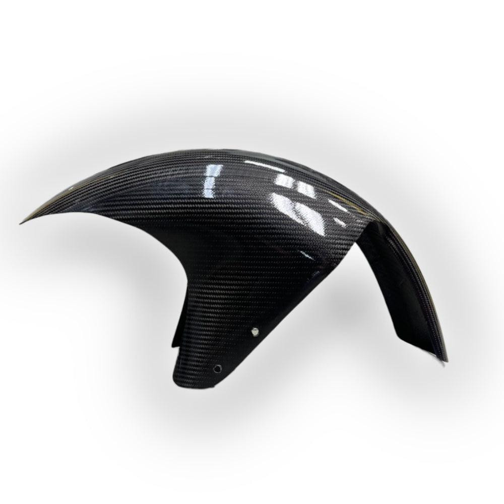 Montgomery Motorsports Carbon Fiber Front Fender Suzuki Hayabusa (08-20), lightweight and durable motorcycle front fender crafted from high-quality carbon fiber material.