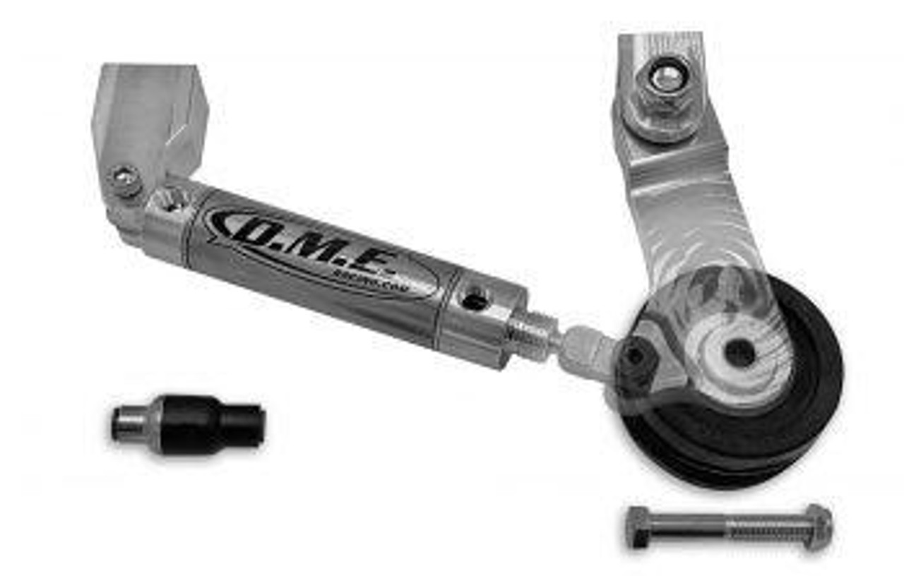 DME Air Ram Chain Tensioner Kit, metal mechanical chain tensioner with mounting hardware and components.