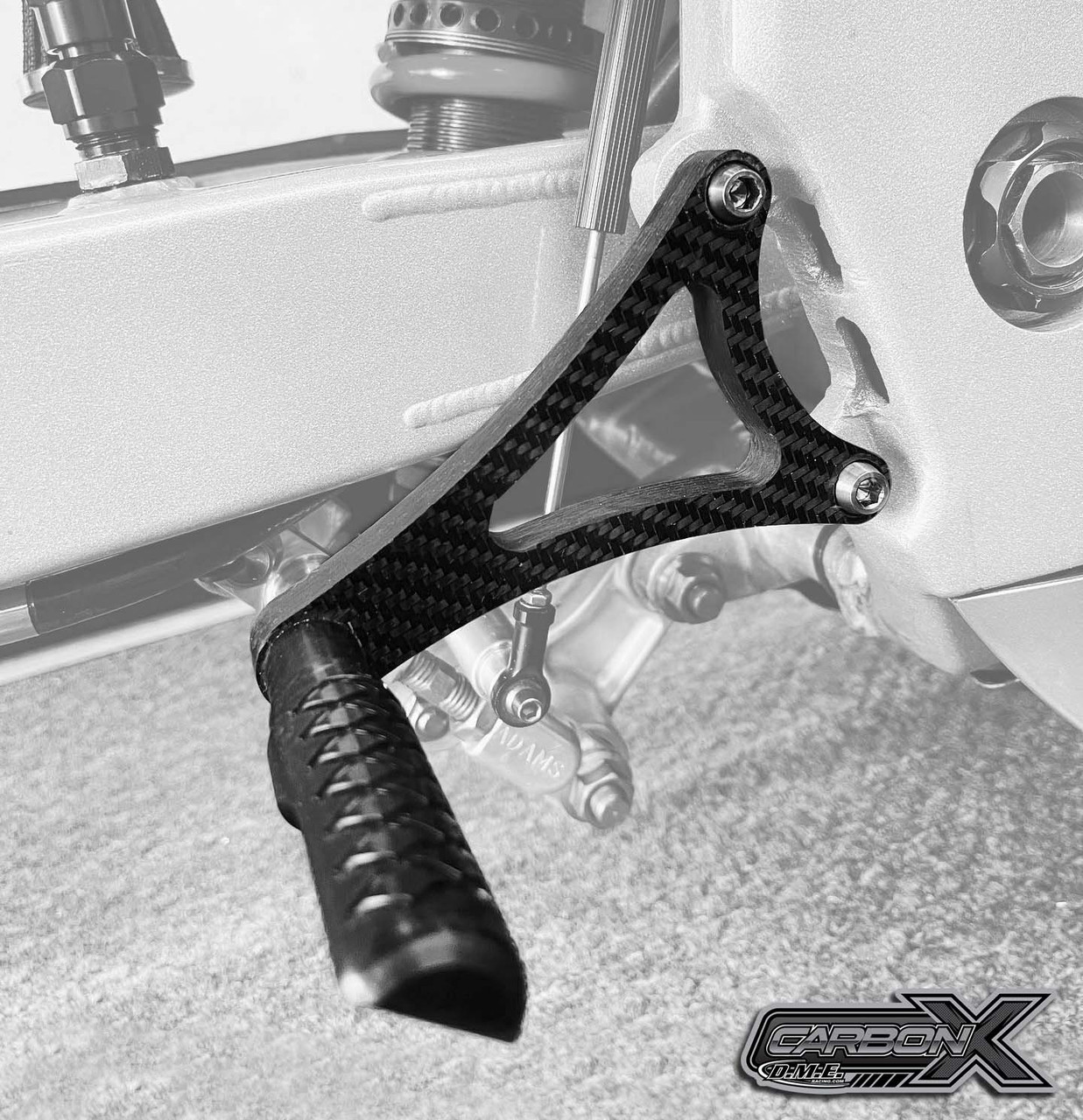 Rear Sets, Grudge, Carbon Fiber, Suzuki GSX1300R Hayabusa (99-25) - Schnitz Racing