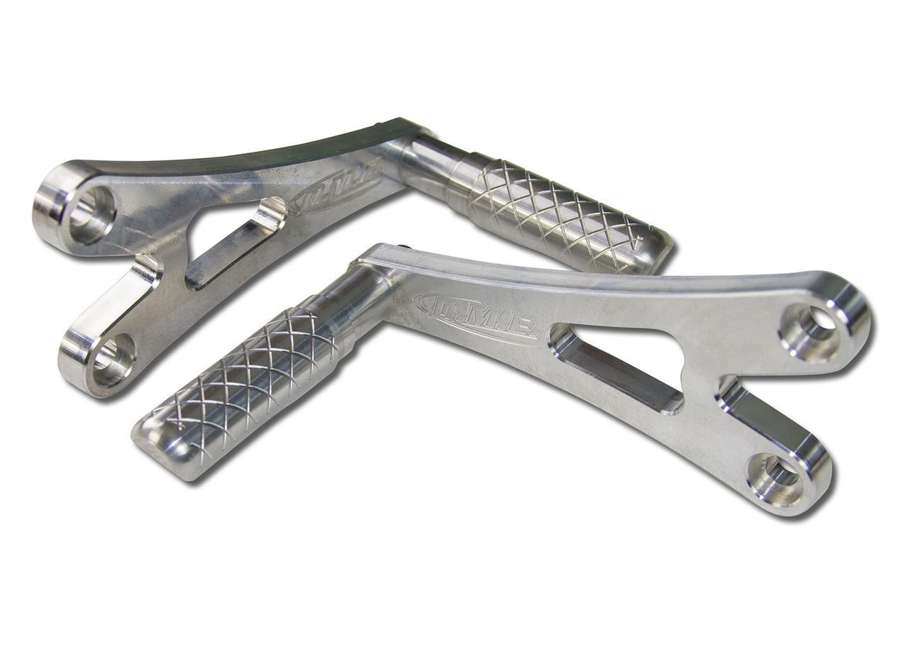 DME Rearsets Grudge for Kawasaki ZX14R 2006-2026, new aluminum motorcycle rear foot pegs and footrest brackets.