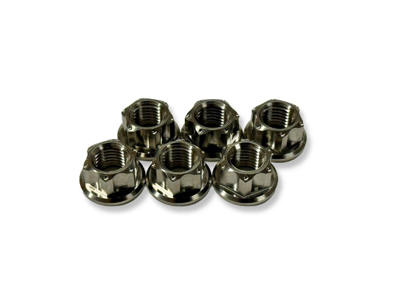 Titanium Sprocket Nut Kit, 10mm x 1.25 - Schnitz Racing