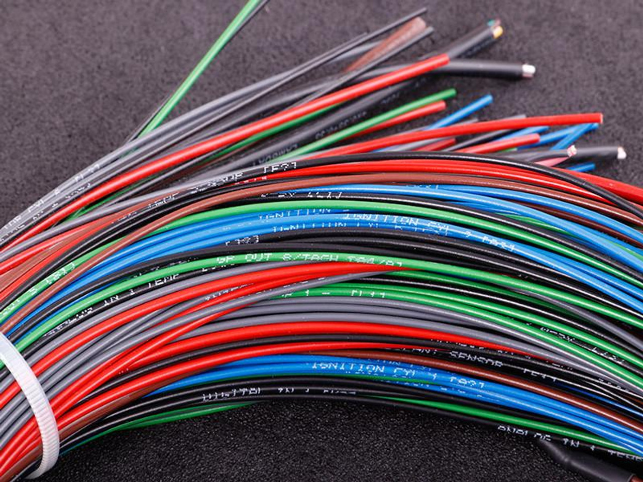 MaxxECU Sport Flying Lead Wiring Harness, multi-colored electrical wires for engine tuning and wiring connection.