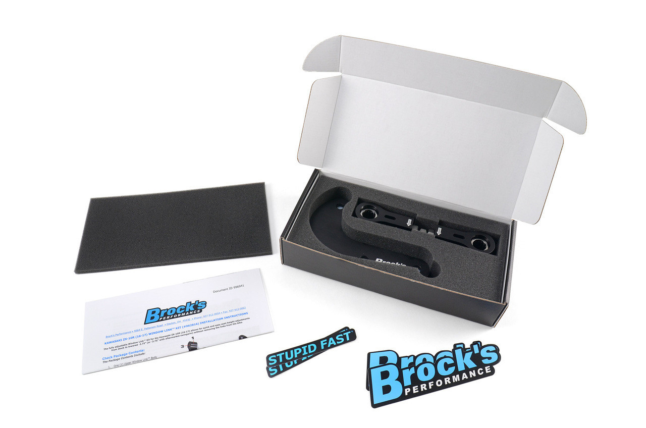 Brocks Window Lowering Link Kawasaki ZX10R (16-20) Drag Racing Applications