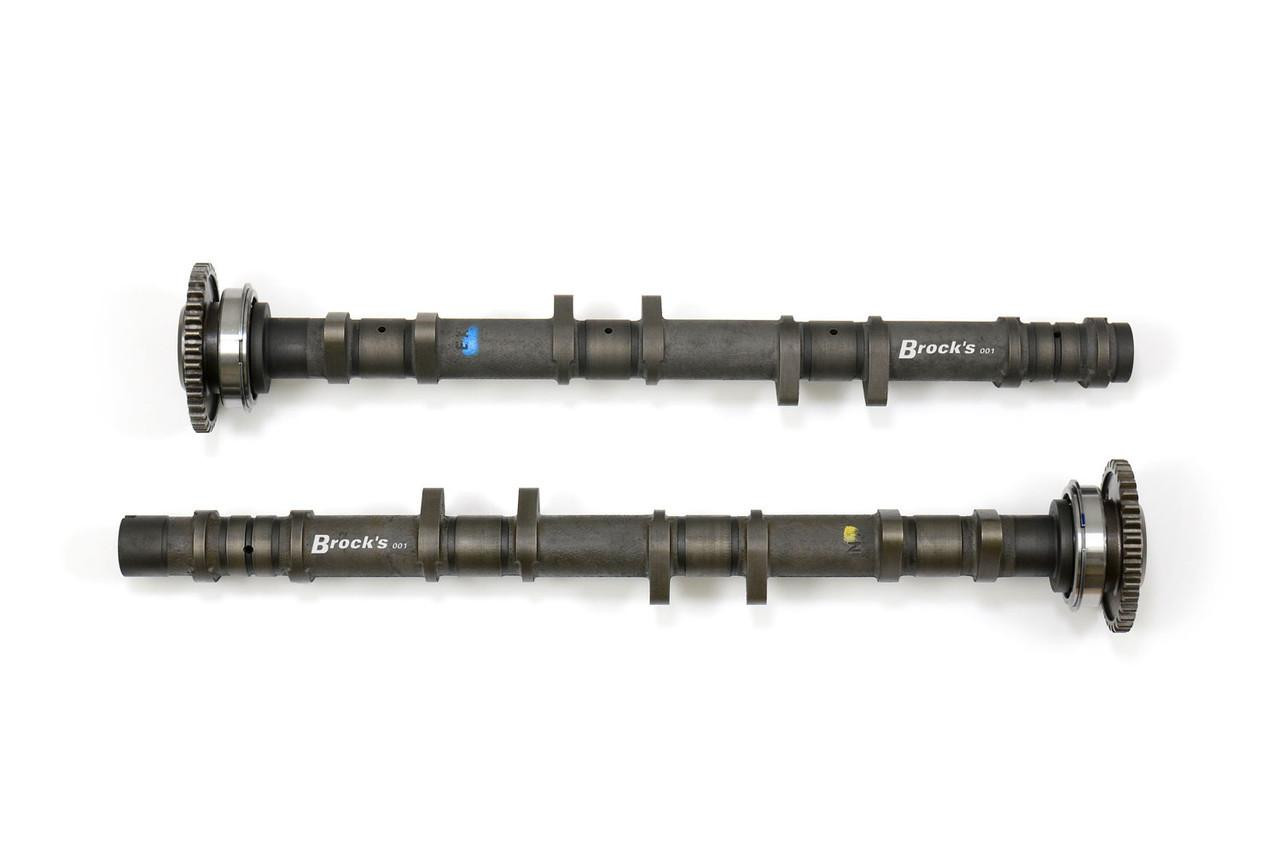 Brocks Performance Super Stock Camshaft Set Suzuki Hayabusa (22-25), dual camshafts with gear rings and marked with brand name.