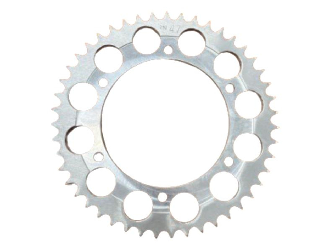 Sprocket Specialties 292-47 Tooth Sprocket, metal bicycle or machinery sprocket with 47 teeth and circular cutouts