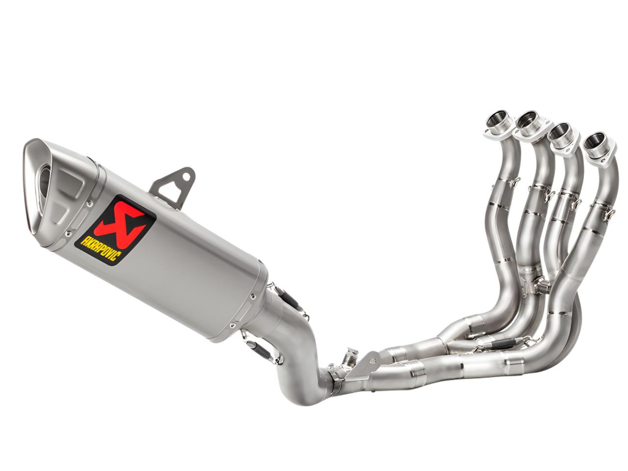 Akrapovic Racing GP Exhaust System Suzuki GSXR1000R (17-27), stainless steel exhaust with multiple pipes and motorcycle performance muffler.