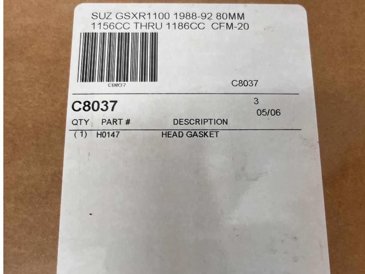 Cometic Head Gasket Suzuki GSXR1100 (88-92)