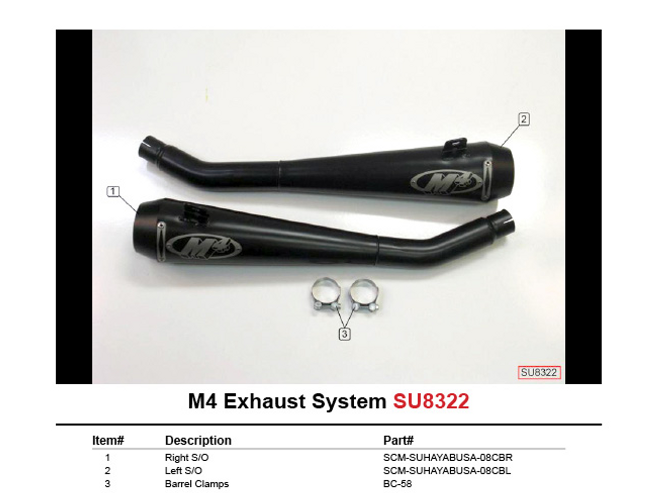 M4 Dual Black Retro-Drag Slip Ons Suzuki Hayabusa (08-20) - Schnitz Racing
