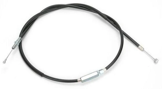 Schnitz Racing Schnitz Clutch Cable Kawasaki KZ900-KZ1000, black motorcycle clutch cable with metal fittings and protective casing.