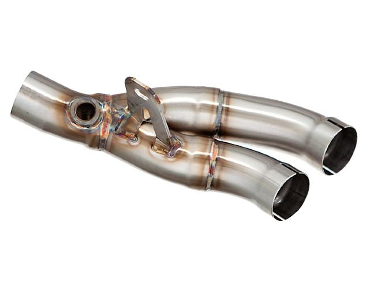 M4 Performance Exhausts Muffler Box Eliminator Kit Yamaha YZF-R6 (06-20), stainless steel motorcycle exhaust muffler with dual outlets and welded mounting bracket M4 Performance Exhausts Muffler Box Eliminator Kit Yamaha YZF-R6 (06-20), stainless steel motorcycle exhaust muffler with dual outlets and welded mounting bracket