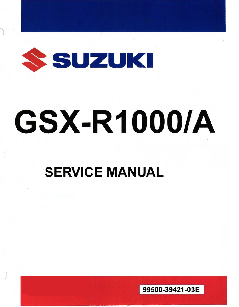 OEM Suzuki GSXR1000 Service Manual (17-24)