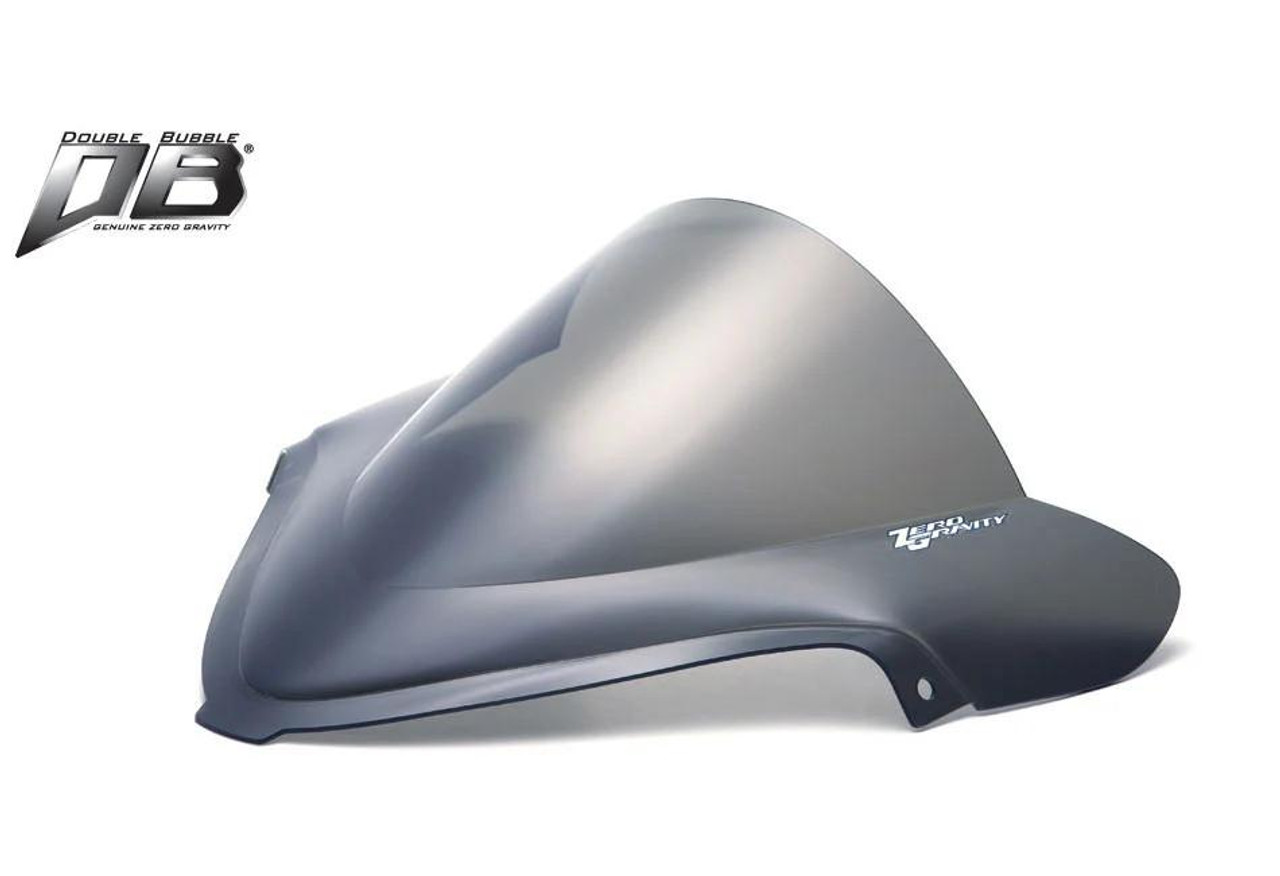 Zero Gravity Double Bubble Windscreen Suzuki Hayabusa (08-21), sleek motorcycle windscreen with aerodynamic design and tinted finish.