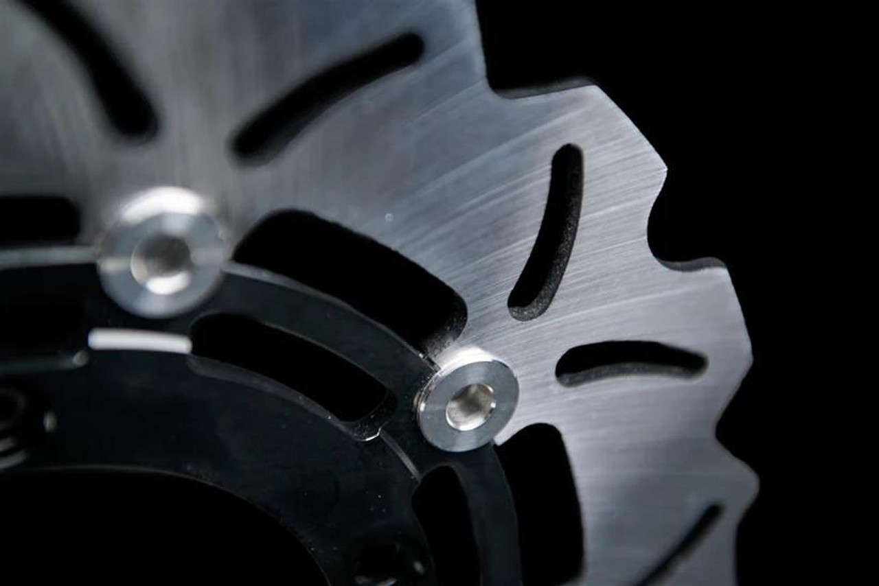 Schnitz Racing Schnitz Front Brake Rotor Suzuki Hayabusa (08-21), high-performance motorcycle brake rotor with precision machining and vented design. Schnitz Racing Schnitz Front Brake Rotor Suzuki Hayabusa (08-21), high-performance motorcycle brake rotor with precision machining and vented design.