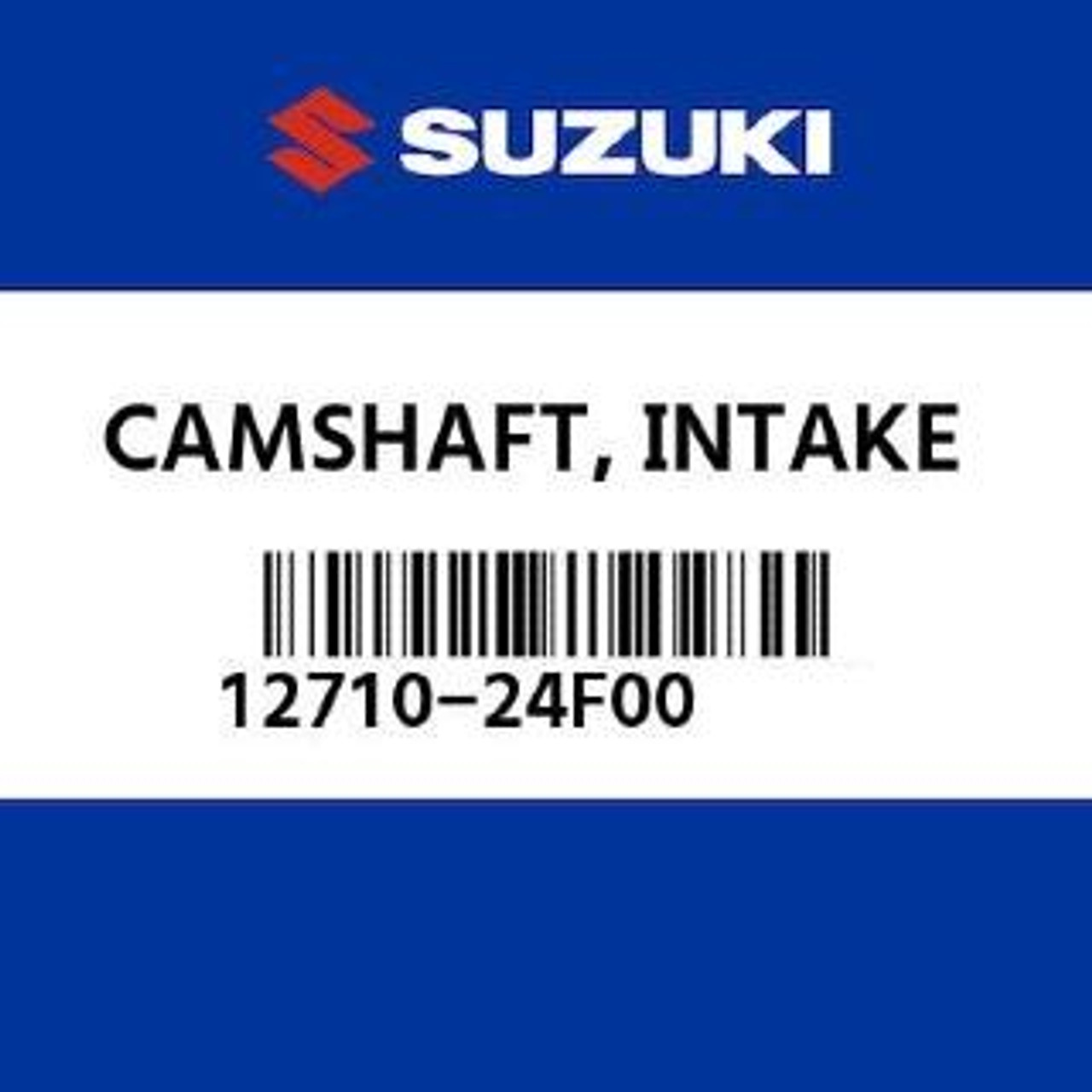 Suzuki OEM Intake Cam for Suzuki Hayabusa (99-07), product label with barcode and part number 12710-24F00.