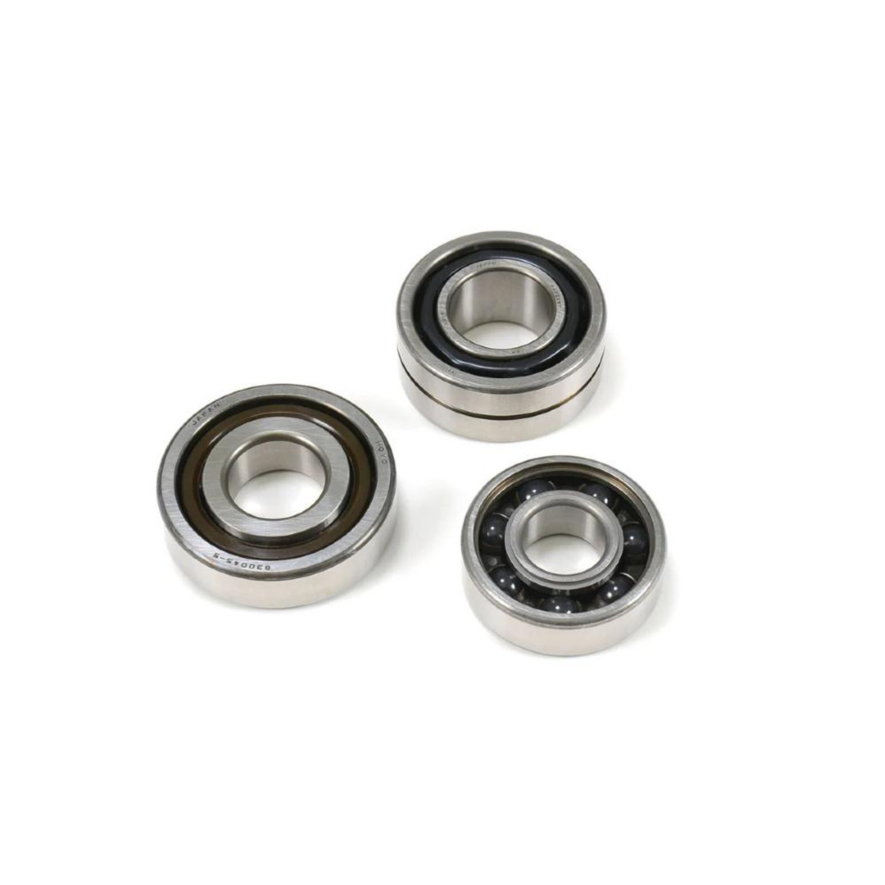 World Wide Bearings Ceramic Transmission Bearings Kawasaki ZX-10R (11-25), set of three high-performance ceramic transmission bearings for Kawasaki ZX-10R motorcycle.