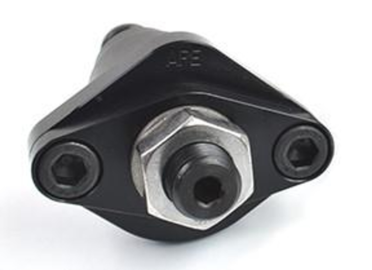 APE Manual Cam Chain Tensioner Polaris RZR 900/XP900 (11-16), close-up of black metal and silver tensioner part for off-road vehicles.