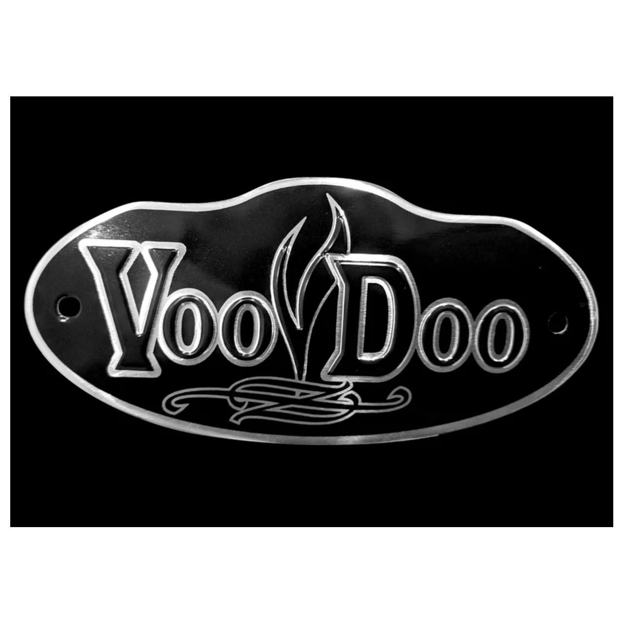 VooDoo Replacement Logo Plate, illuminated neon style black and white sign featuring the VooDoo logo with a sailboat design. VooDoo Replacement Logo Plate, illuminated neon style black and white sign featuring the VooDoo logo with a sailboat design.