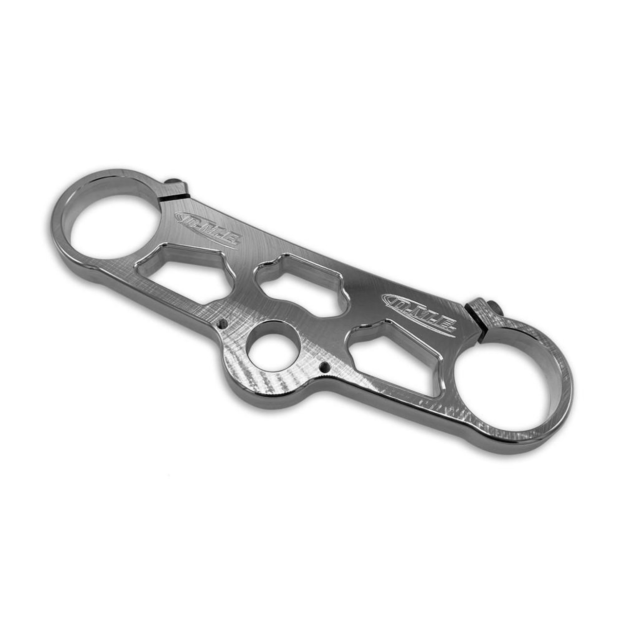 DME Racing Top Triple Clamp Suzuki Hayabusa (99-26), high-quality aluminum motorcycle top triple clamp with a polished finish and cut-out design for enhanced performance and style. DME Racing Top Triple Clamp Suzuki Hayabusa (99-26), high-quality aluminum motorcycle top triple clamp with a polished finish and cut-out design for enhanced performance and style.