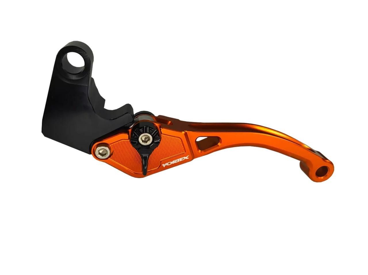 Vortex V3 Race Levers Kawasaki ZX-10R (21-25), orange and black motorcycle racing clutch and brake levers on white background.