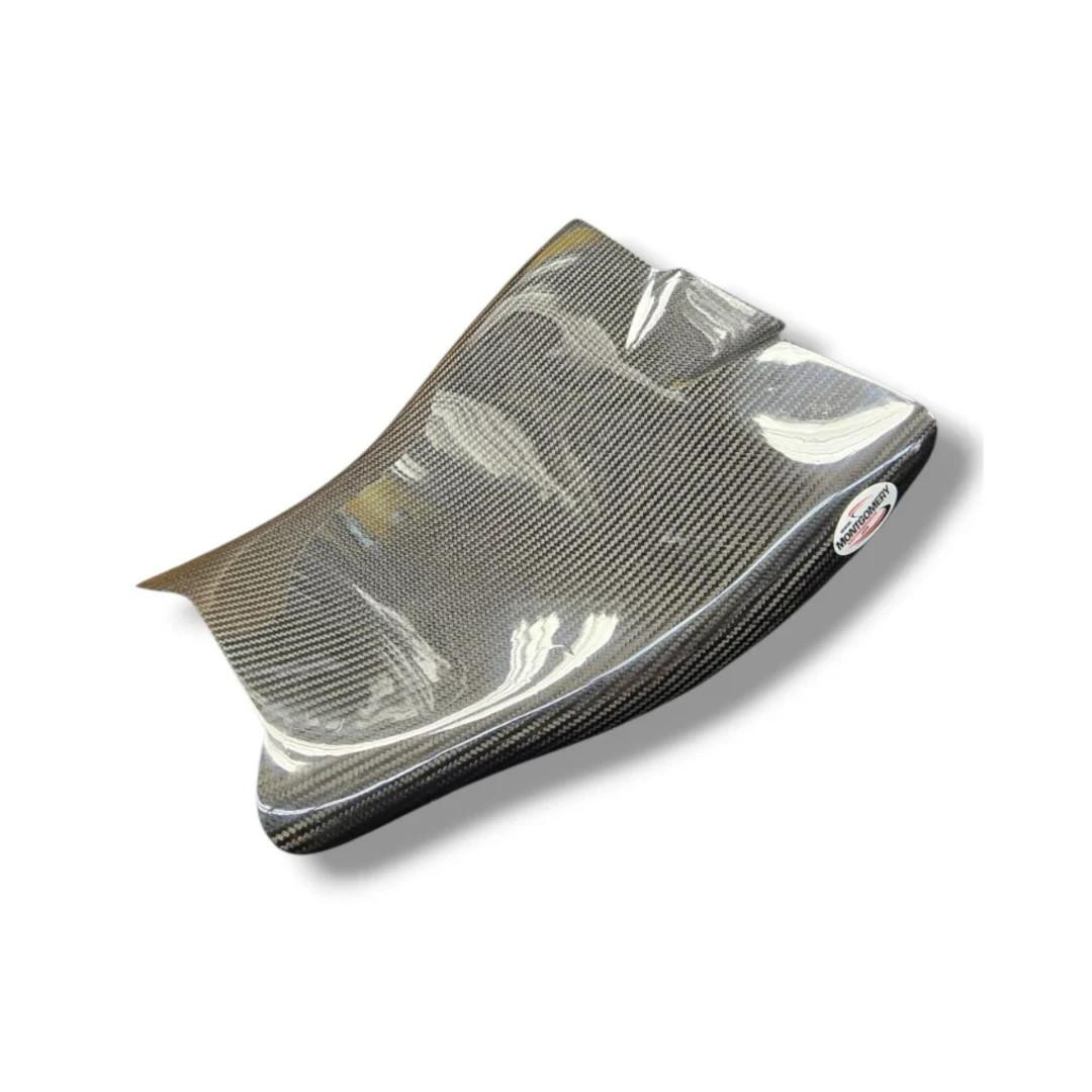 Montgomery Motorsports Carbon Fiber Seat Pan Suzuki Hayabusa (22-26), lightweight and durable carbon fiber motorcycle seat pan for Suzuki Hayabusa models from 2022 to 2025