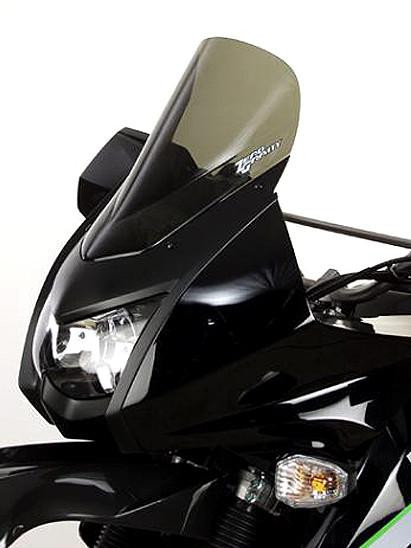 Zero Gravity Double Bubble Windscreen Kawasaki KLR650, motorcycle windshield with doubled bubble design for improved aerodynamics and rider protection.
