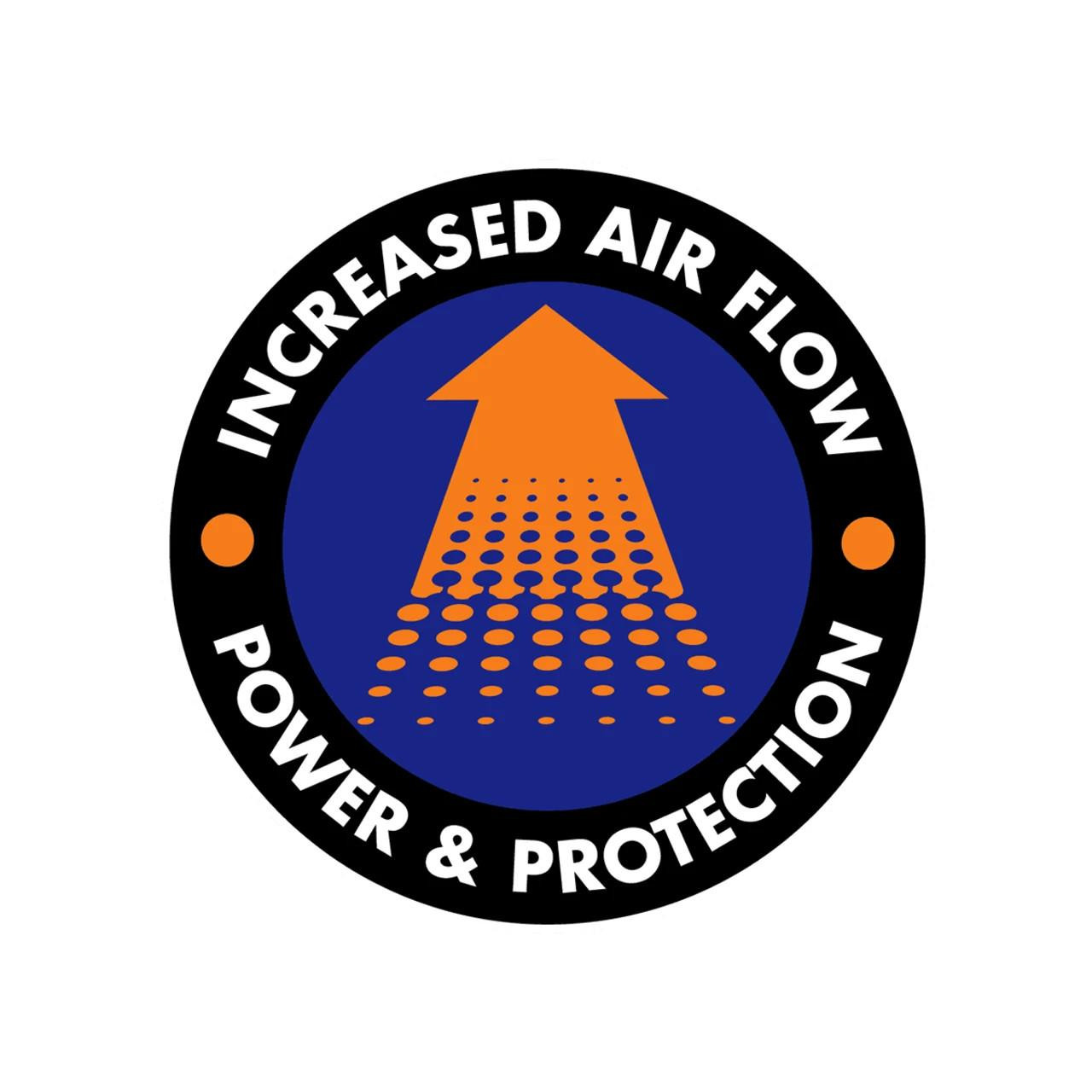 DNA Filters DNA Air Filter Suzuki Hayabusa (22-26), highlighted in the image with a logo indicating increased airflow for optimal power and protection.