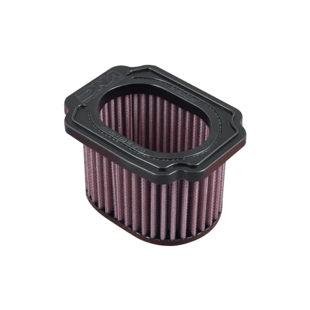 DNA Filters DNA Air Filter Yamaha R7 2022-2026, rectangular motorcycle air intake filter with pink pleated filter material and black plastic frame.