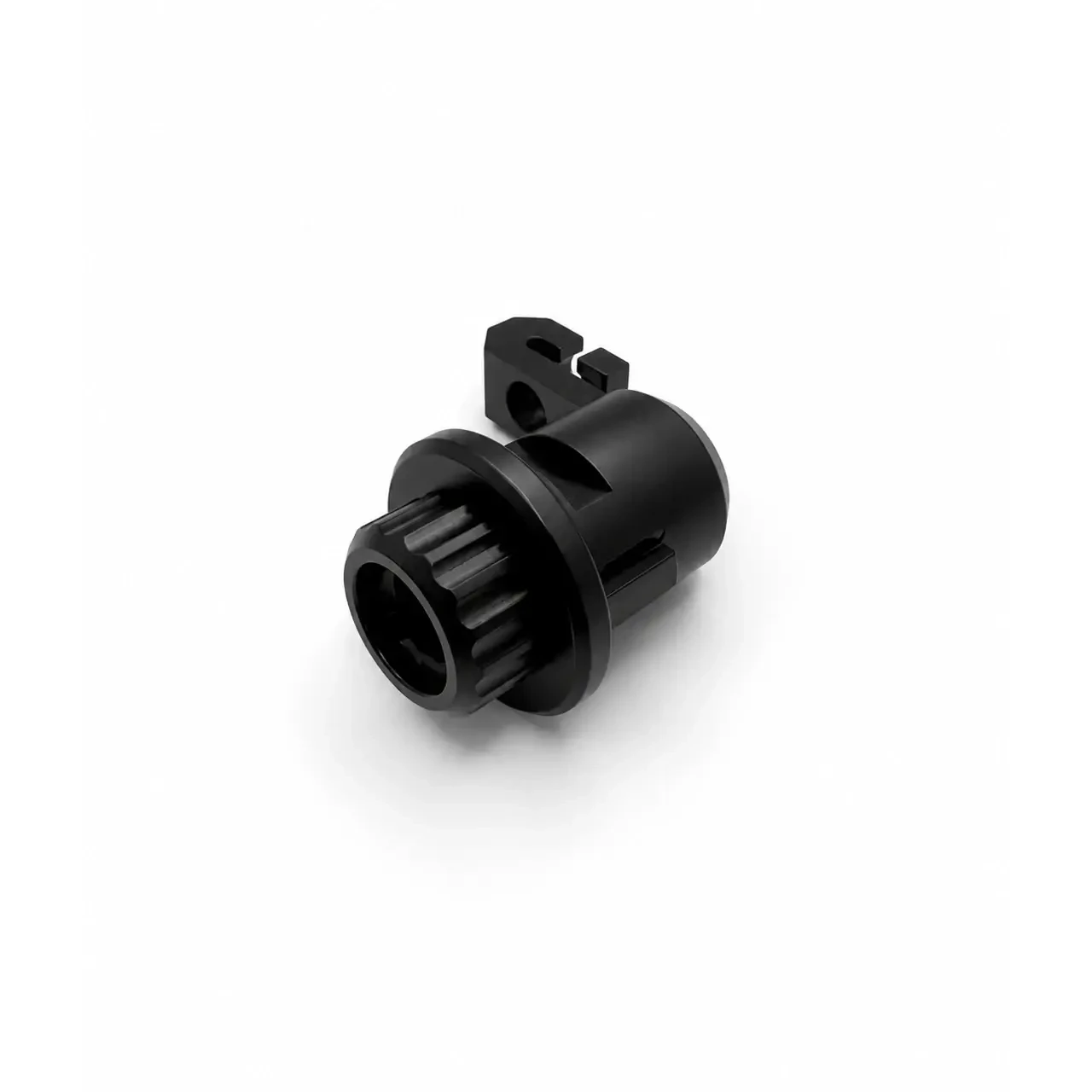 MWP Keyless Trunk Knob Suzuki Hayabusa (99-20), black motorcycle trunk lock or latch component.