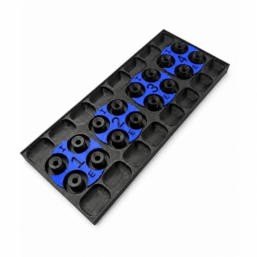 Schnitz Cylinder Head Organizer Blue
