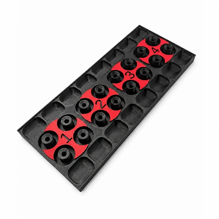 Schnitz Cylinder Head Organizer Red