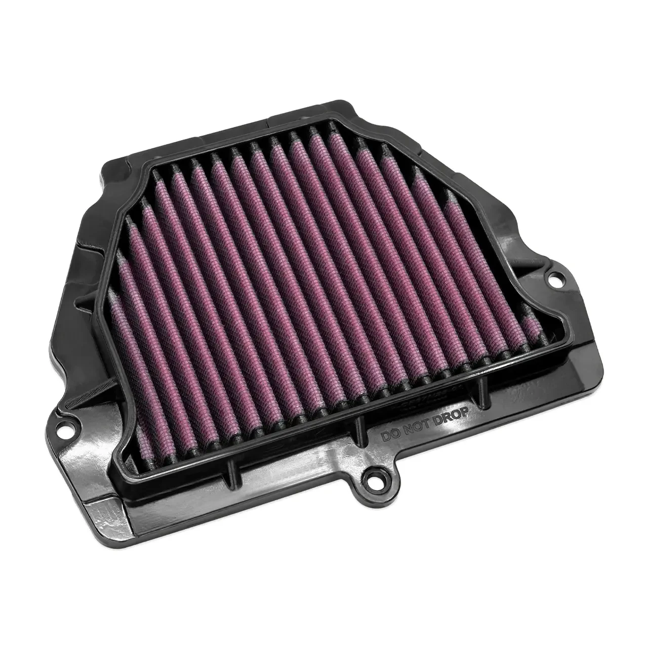 DNA Filters DNA Air Filter CFMOTO 675SS (25-26), a replacement air filter with a black plastic frame and purple filtering material, designed for optimal airflow and engine performance.