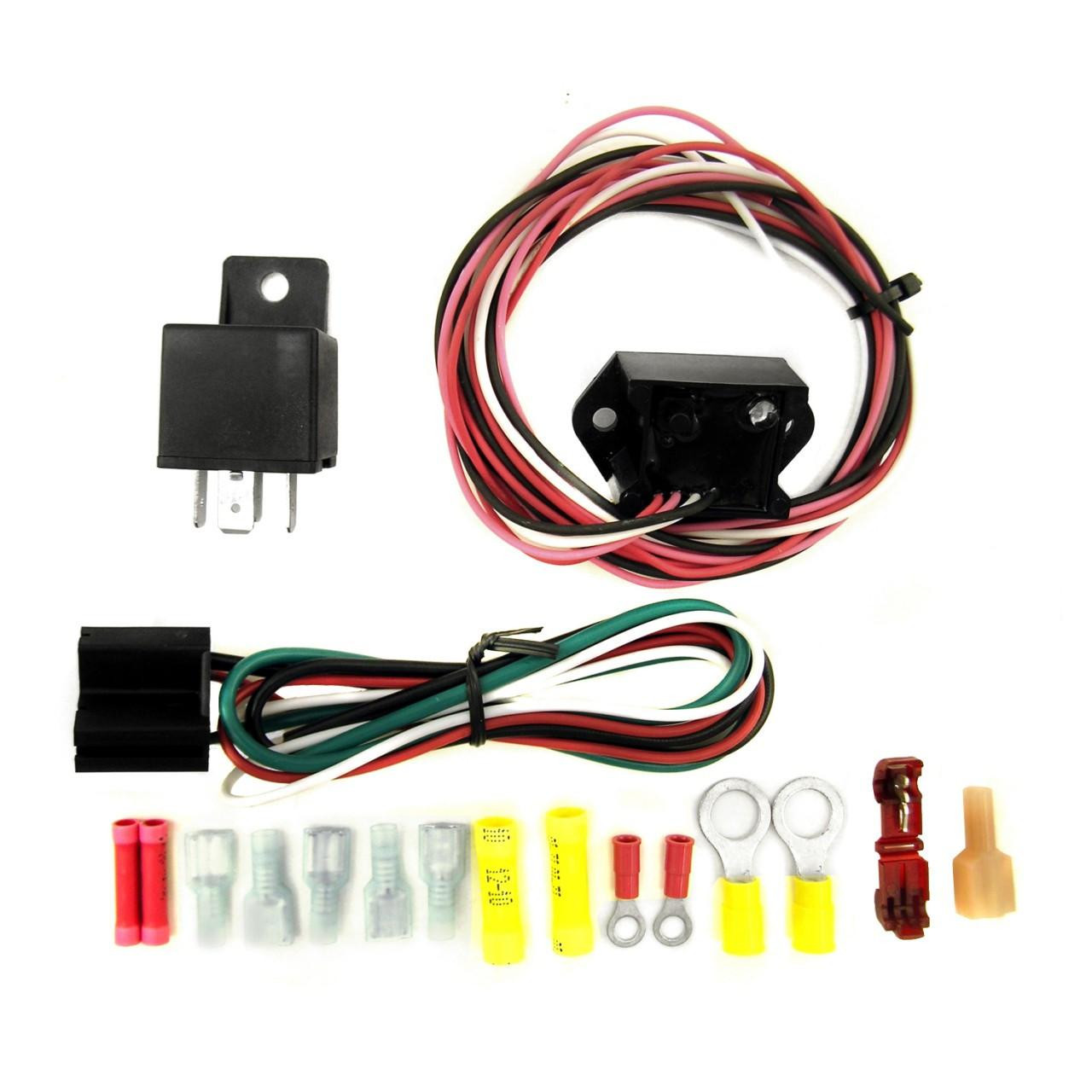 NX TPS Wide Open Throttle (WOT) Switch, automotive wide open throttle switch with wiring harness and installation accessories.