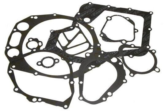 Cometic Engine Case Gasket Kit Suzuki Hayabusa (99-26), set of black gaskets for engine sealing and maintenance.