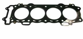 Cometic Head Gasket Kawasaki KZ-GPz-D Dowel Pin, engine gasket part with multiple circular openings and dowel pin for motorcycle engine repair.