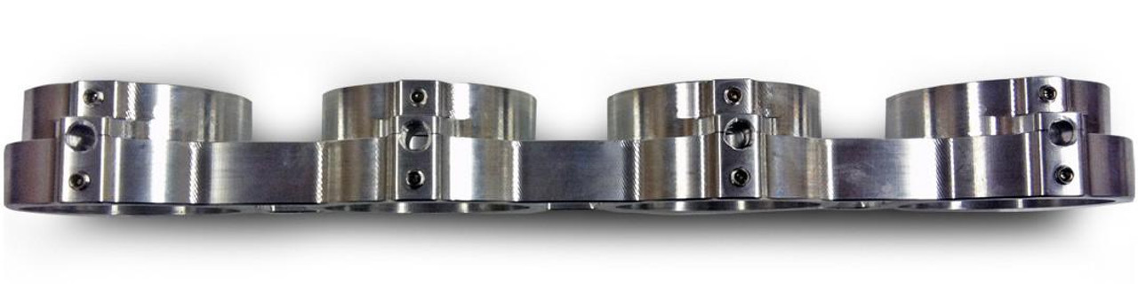 Schnitz Racing Schnitz Nitrous Intake Manifold Suzuki Hayabusa (99-21), high-performance motorcycle intake manifold in silver metal with mounting screws. Schnitz Racing Schnitz Nitrous Intake Manifold Suzuki Hayabusa (99-21), high-performance motorcycle intake manifold in silver metal with mounting screws.