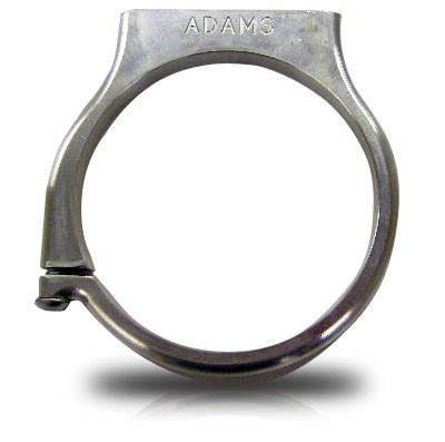 Adams Performance Nitrous Bottle Bracket, a durable metallic clamp designed for securely mounting a nitrous oxide bottle in a vehicle.
