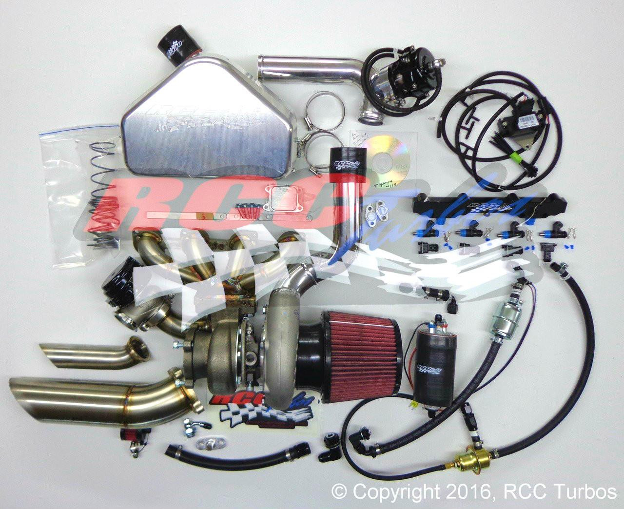 RCC Turbo Kit Race Suzuki Hayabusa (08-20), turbocharger and components for high-performance motorcycle.