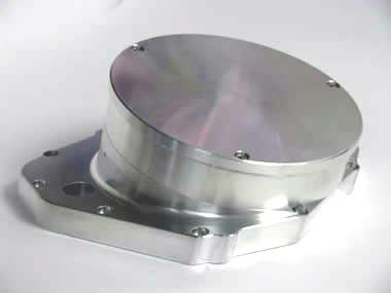 MTC Quick Access Clutch Cover Suzuki GSXR1000 (01-08), metallic clutch cover with smooth, rounded surface and bolt holes for installation.