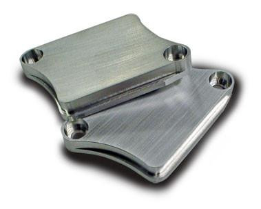 Schnitz Racing Schnitz Air Injection Block Off Plates for Suzuki Hayabusa (08-26), metal engine block off plates with four mounting holes.