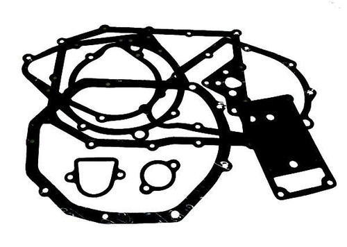 Cometic Engine Case Gasket Kit Kawasaki ZX-10R (06-09), set of black gaskets and seals for engine repair. Loading Image