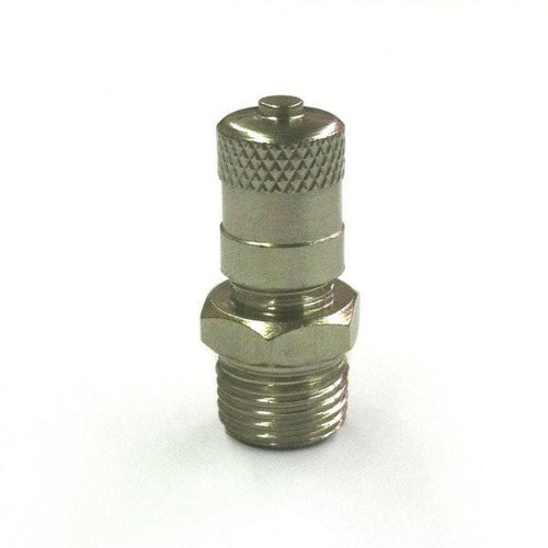 Schnitz Racing Schnitz Air Fill Valve 1/8" NPT, metallic air valve with knurled grip and threaded end.