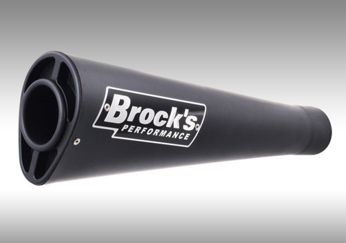 Brocks Alien Head Full Exhaust 14" Muffler Black Suzuki GSXR600/750 (11-20)